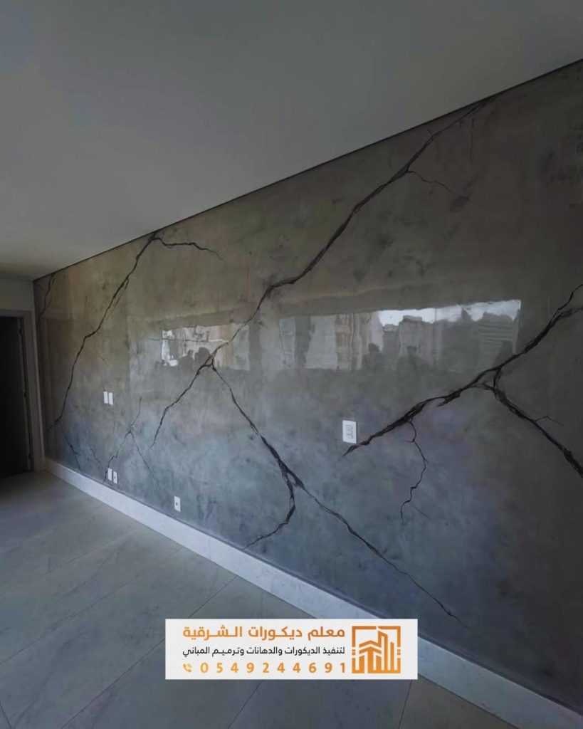 تركيب بديل الرخام للجدران وخلفيات التلفزيون