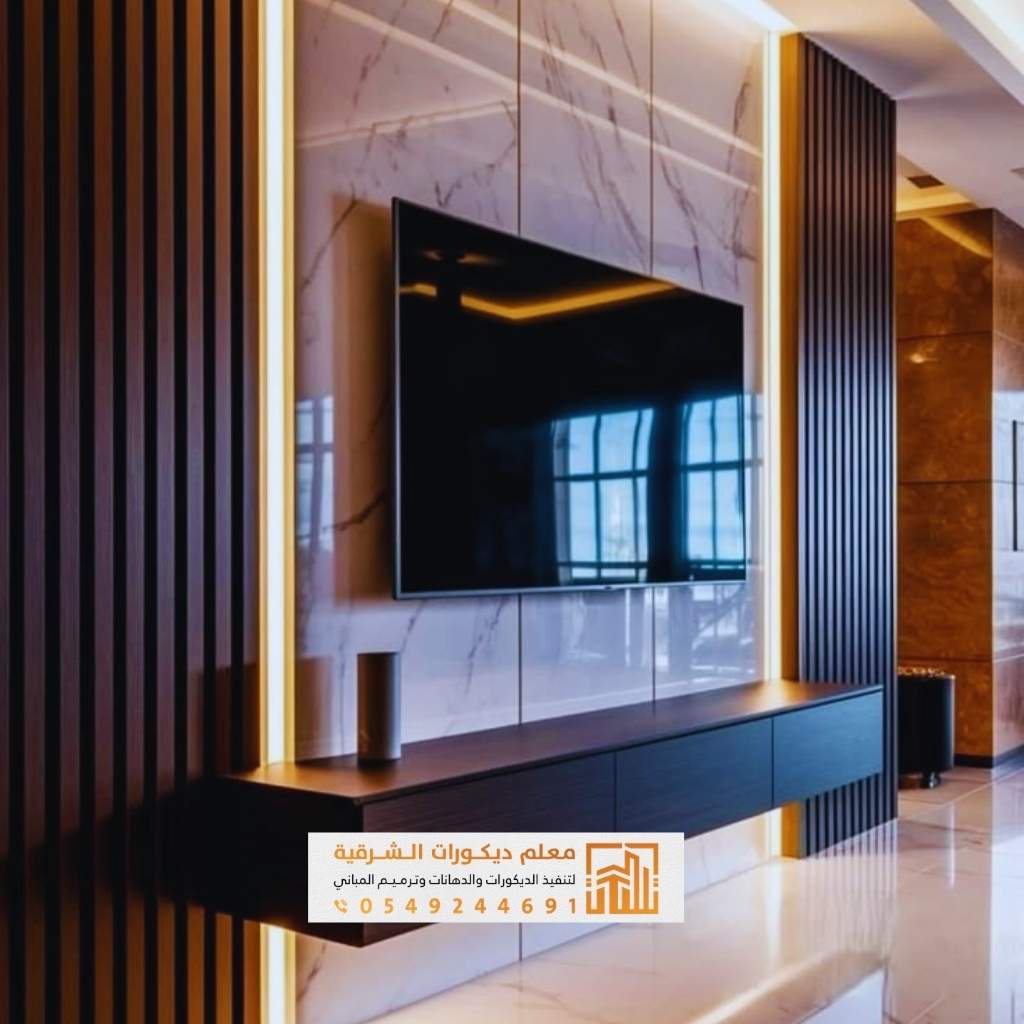 معرض أعمال معلم ديكورات الدمام 16 تركيب بديل الخشب بخامات عالية الجودة