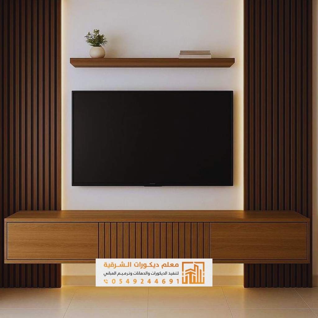 معرض أعمال معلم ديكورات الدمام 17 بديل خشب بألوان متعددة تناسب الديكور